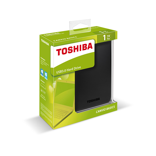 Toshiba Portable Hard Drives Canvio Basics Storage Solutions 1608