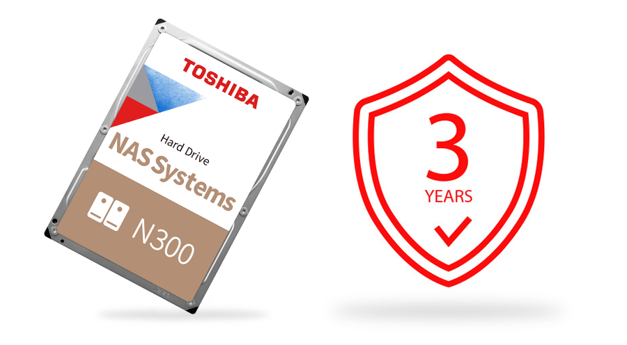 Toshiba Disque Dur interne NAS N300 3,5 » Boite Retail – 4To - Bon Comptoir