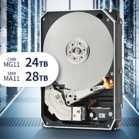 Toshiba kündigt CMR-HDDs mit 24 TB und SMR-HDDs mit 28 TB für den Enterprise-Einsatz an